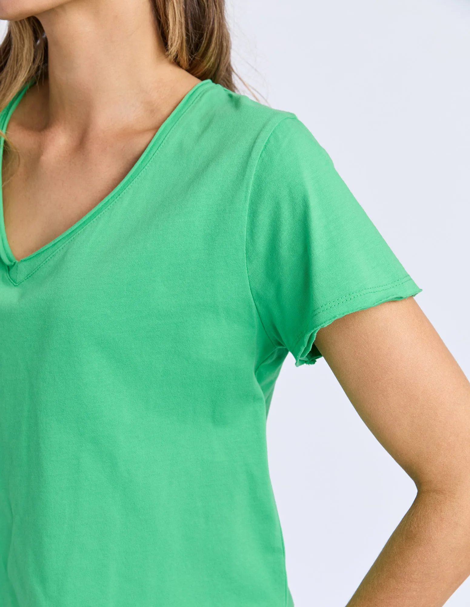 Pima Vee Tee Spring Green sold by Elm Lifestyle product image thumbnail 5