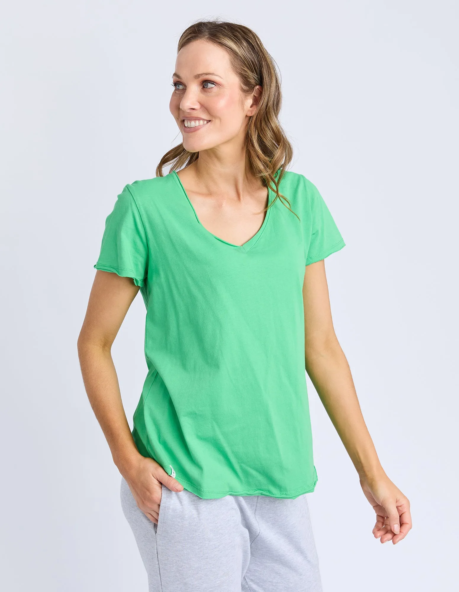 Pima Vee Tee Spring Green sold by Elm Lifestyle product image thumbnail 4