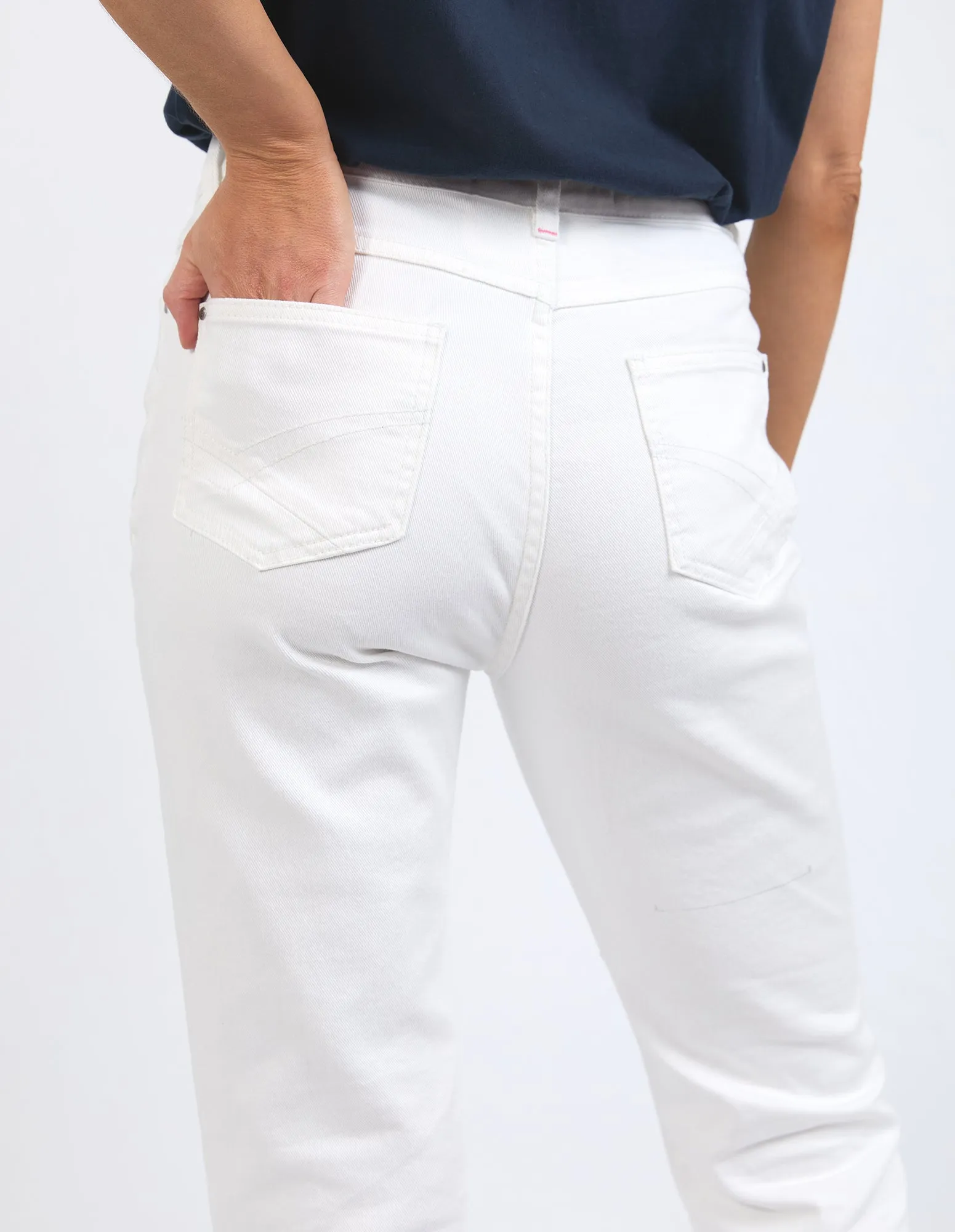 Mollie Capri Pant White sold by Elm Lifestyle product image thumbnail 4
