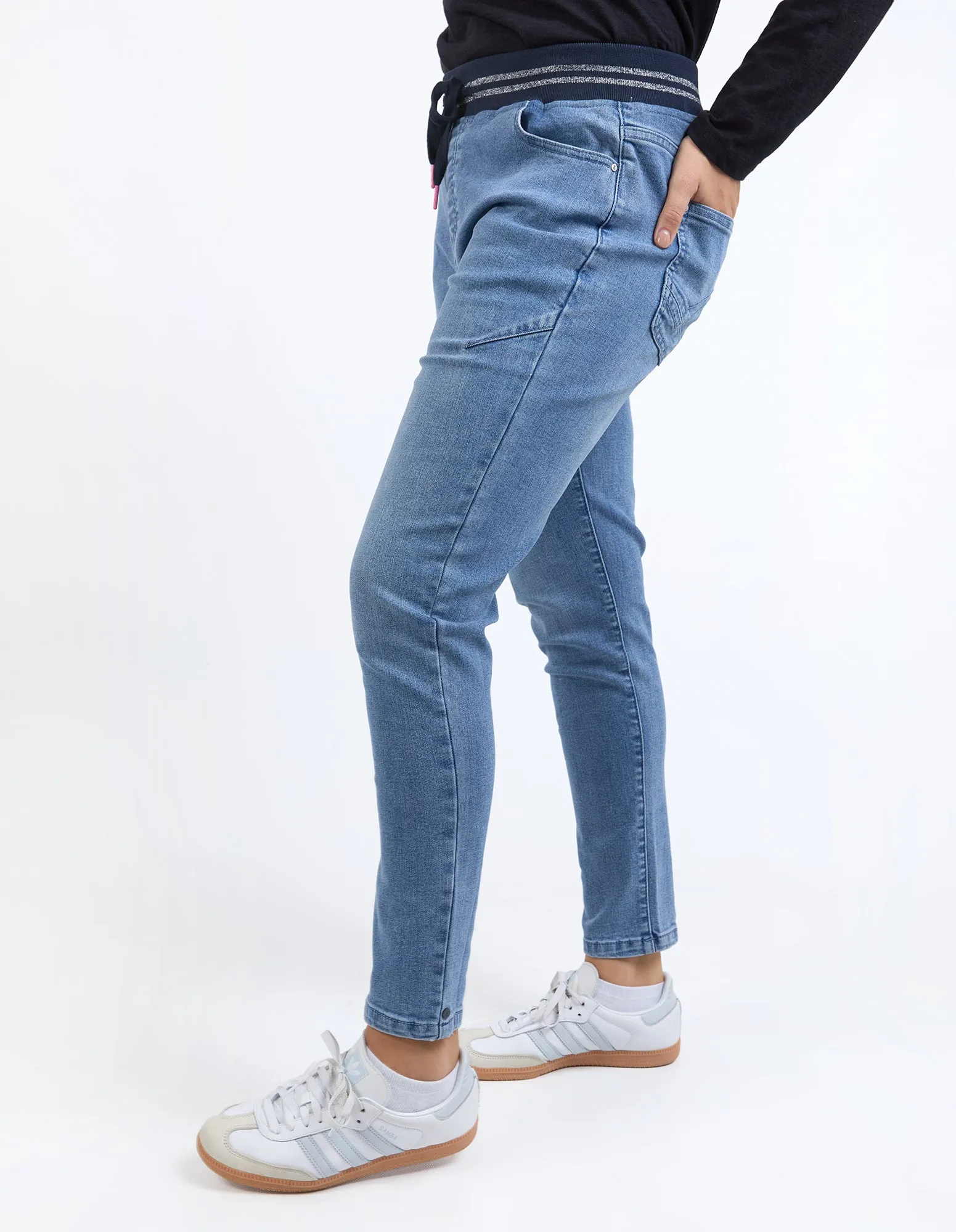 Melody Denim Jogger Light Blue sold by Elm Lifestyle product image thumbnail 4