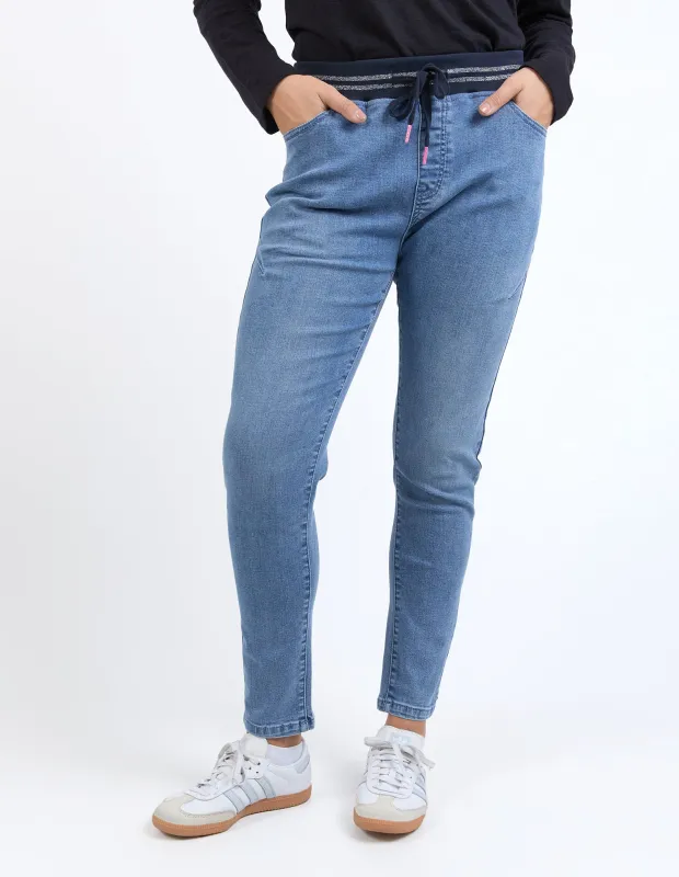 Melody Denim Jogger Light Blue sold by Elm Lifestyle