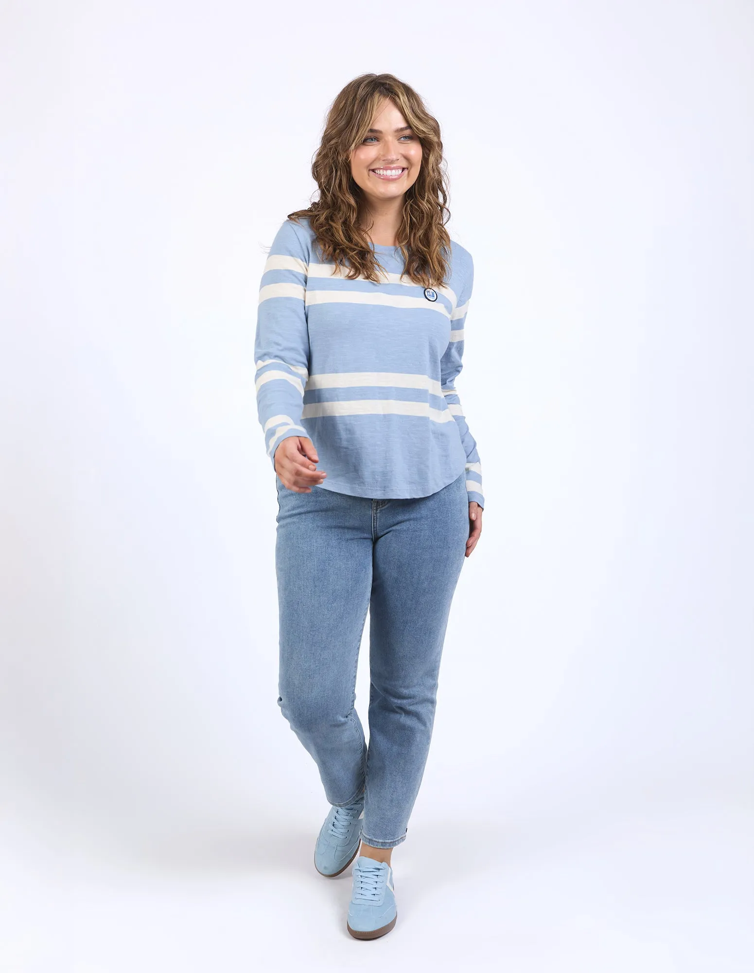 Allegra Long Sleeve Tee Steel sold by Elm Lifestyle product image thumbnail 2