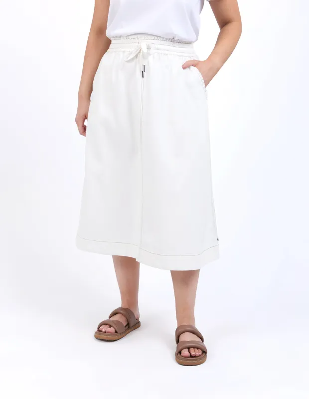 Greta Denim Skirt Vintage White sold by Elm Lifestyle