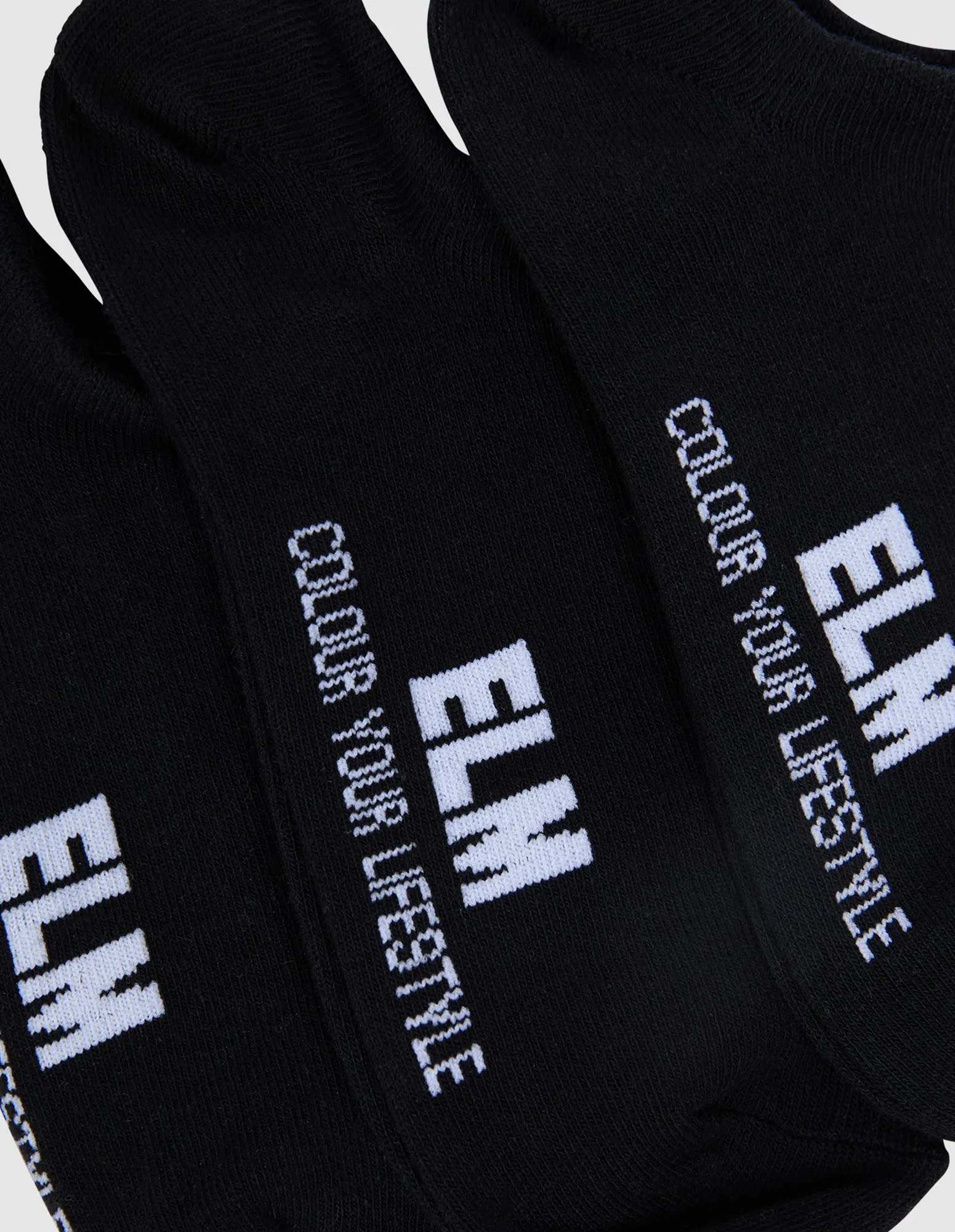No Show Socks 3 Pack Black sold by Elm Lifestyle product image thumbnail 3