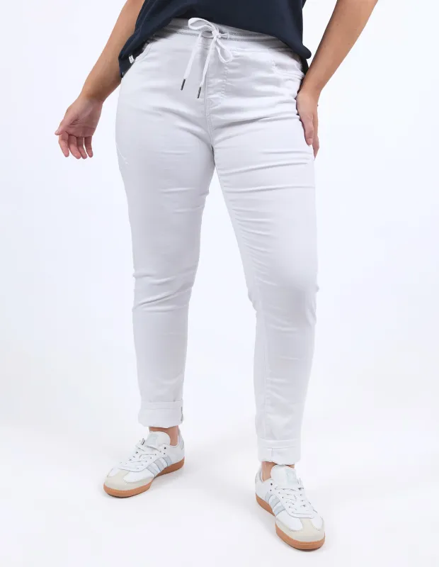 Margo Jogger White sold by Elm Lifestyle