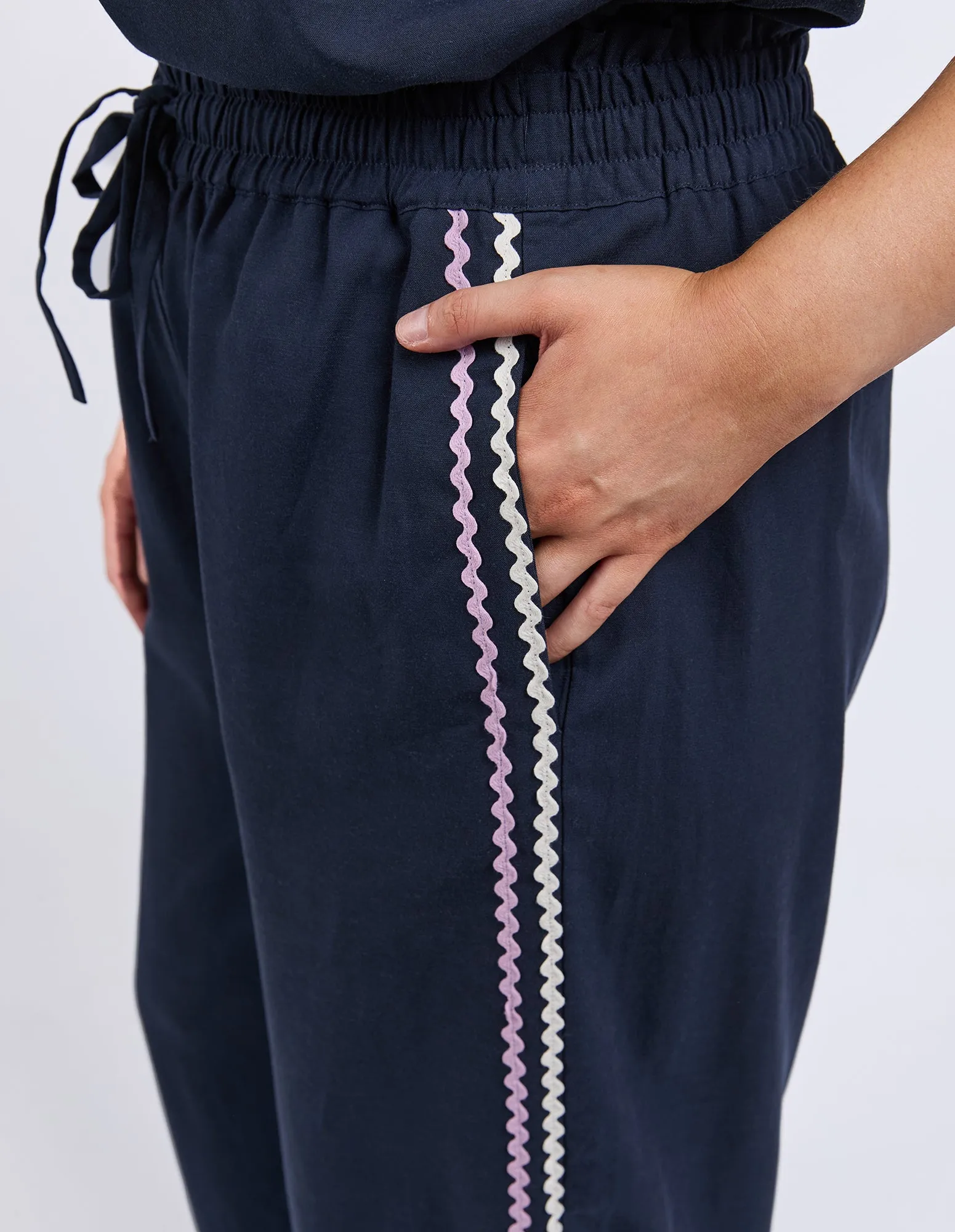 Ric Rac Pant Dark Sapphire sold by Elm Lifestyle product image thumbnail 5