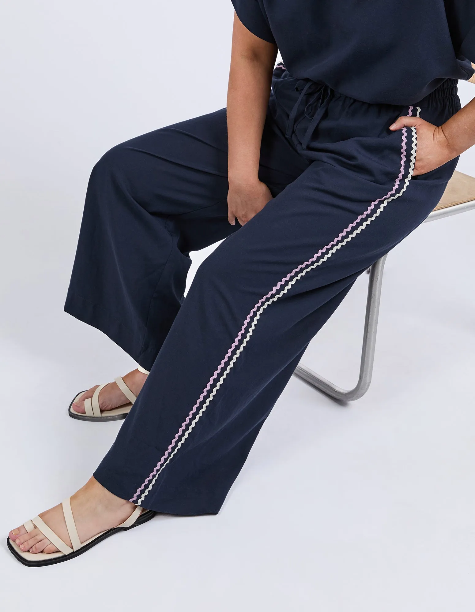Ric Rac Pant Dark Sapphire sold by Elm Lifestyle product image thumbnail 4