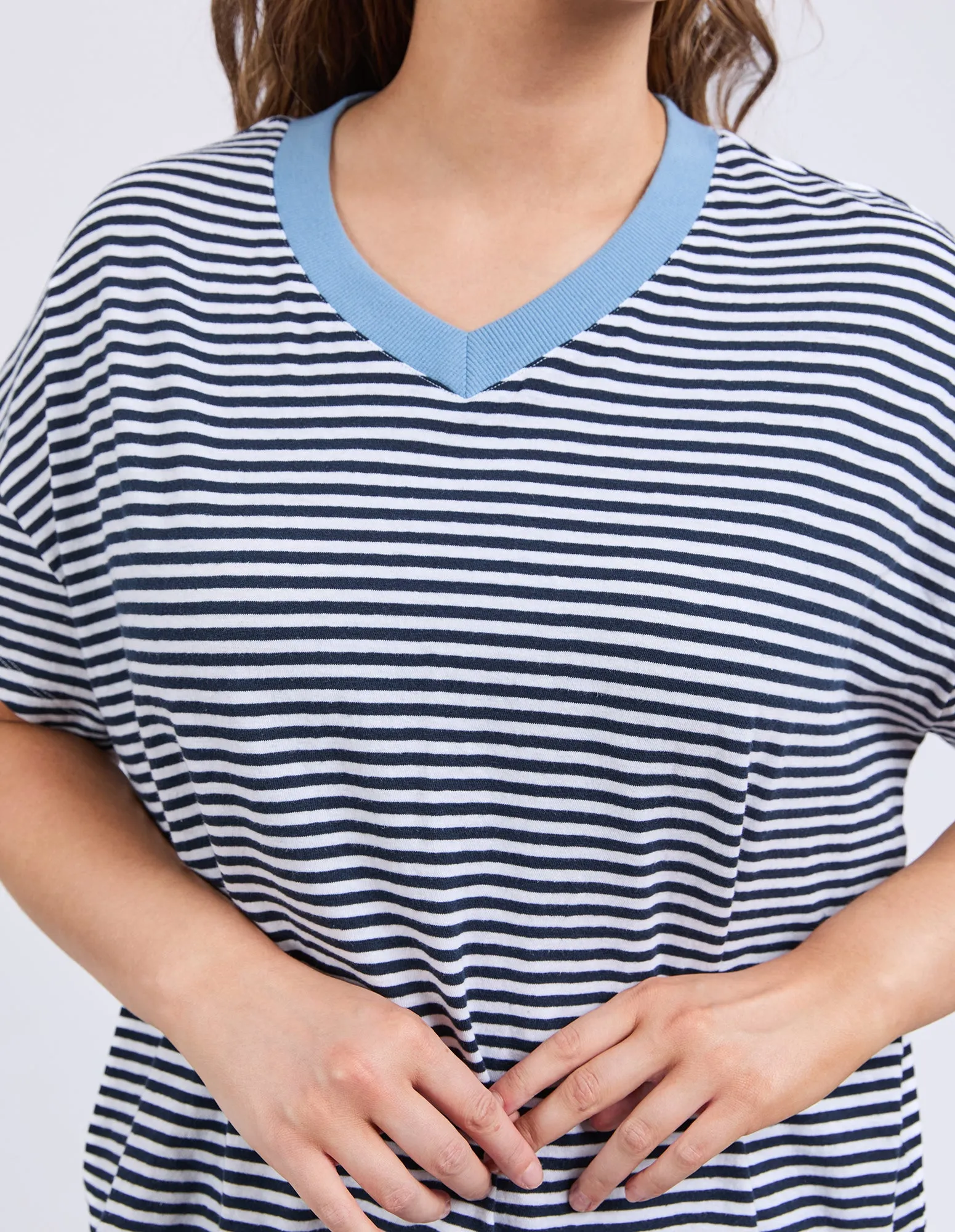 Liv Vee Tee Navy & White Stripe sold by Elm Lifestyle product image thumbnail 5