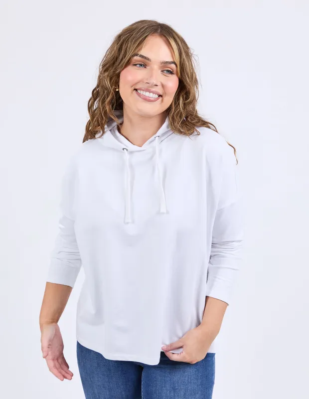 Rhea Hoodie White sold by Elm Lifestyle