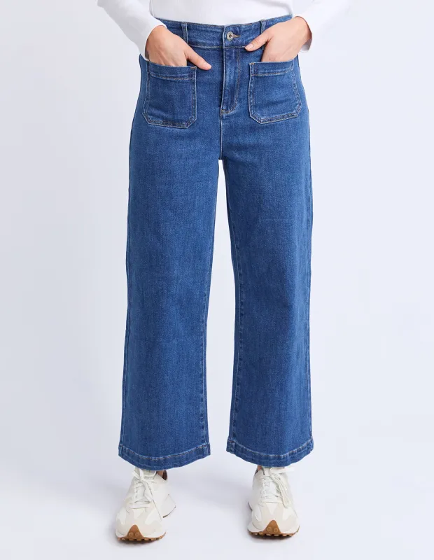 Alyssa Front Pocket Jean Mid Blue Wash sold by Elm Lifestyle