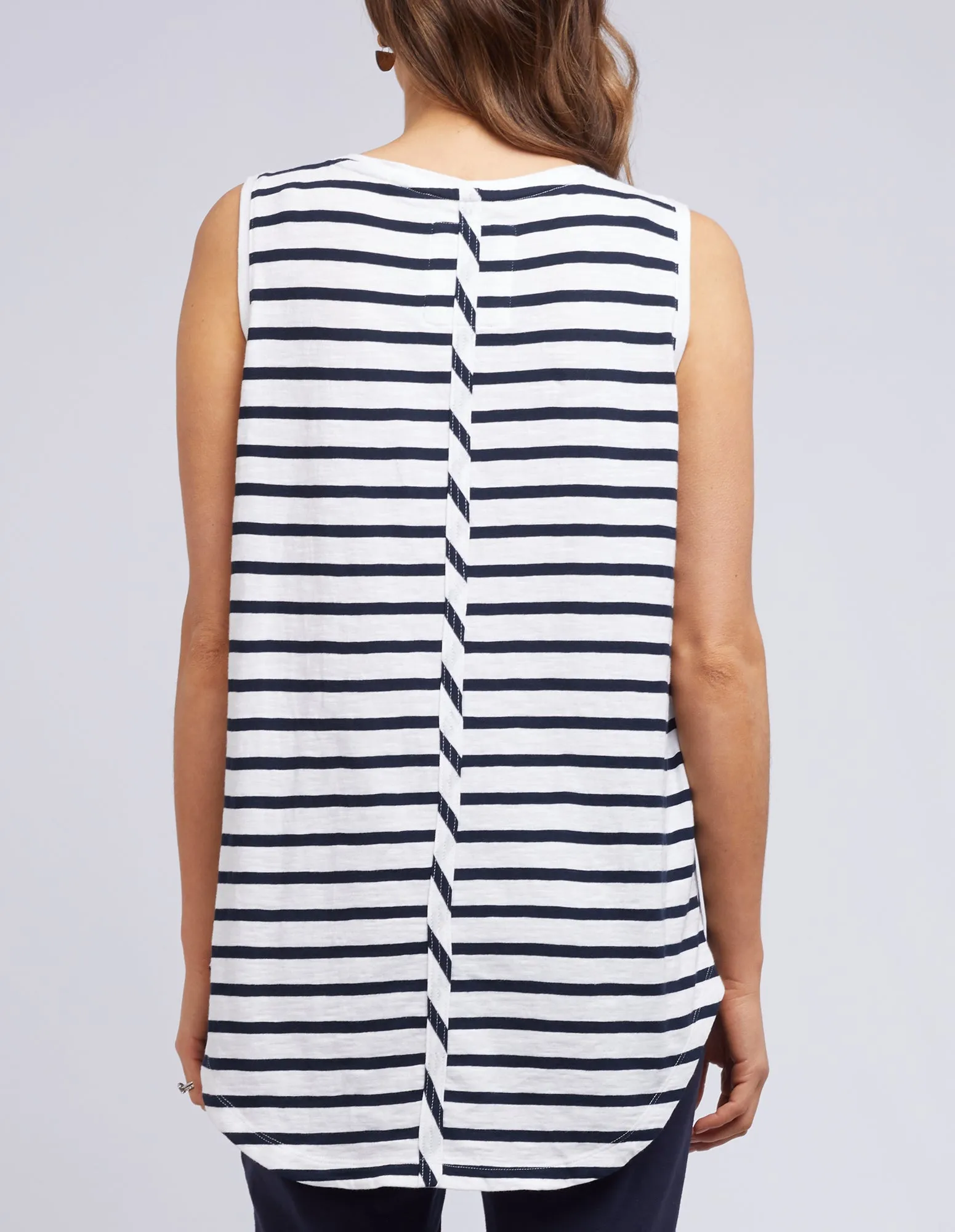 Scoop Tank White & Navy Stripe sold by Elm Lifestyle product image thumbnail 3