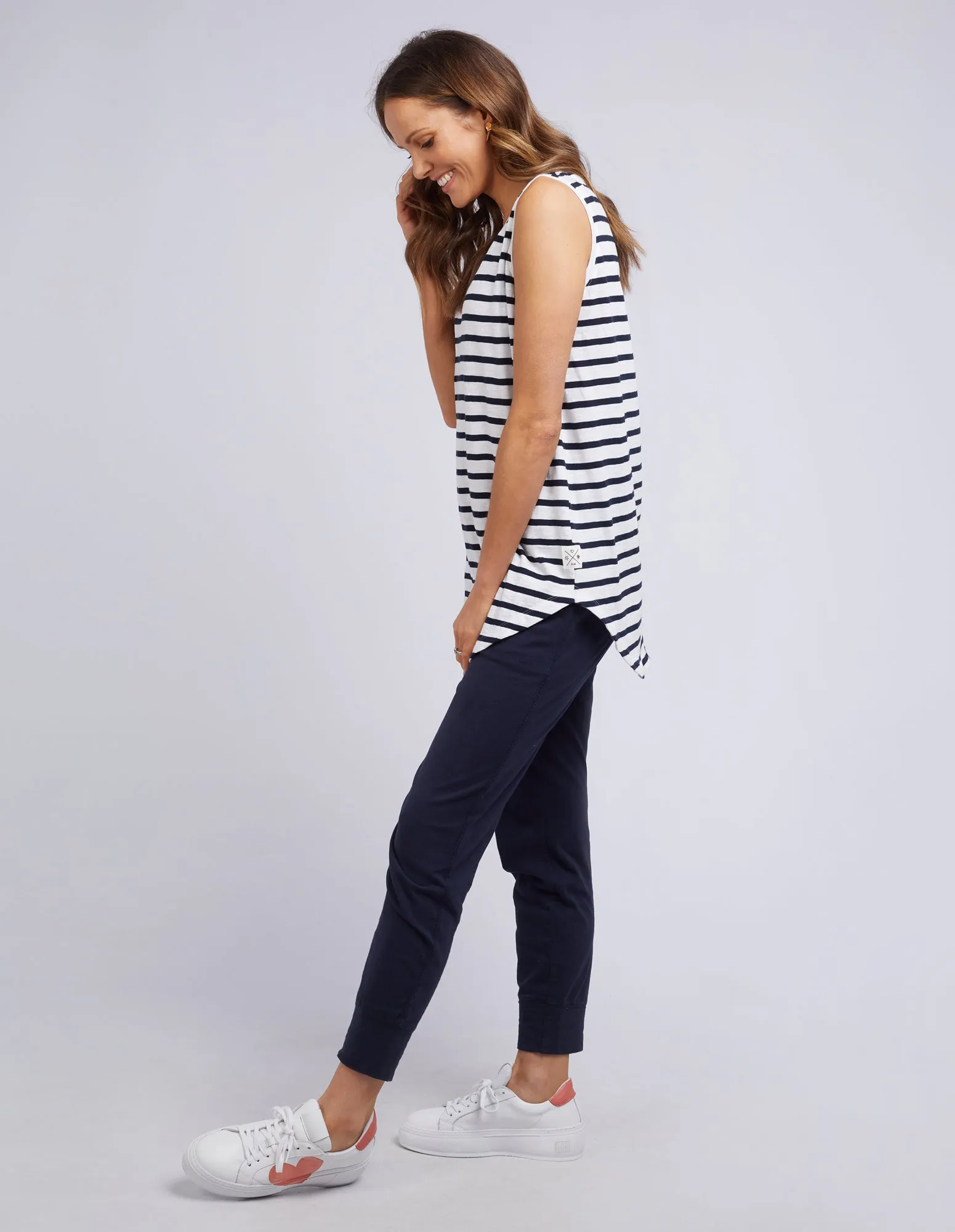 Scoop Tank White & Navy Stripe sold by Elm Lifestyle product image thumbnail 4