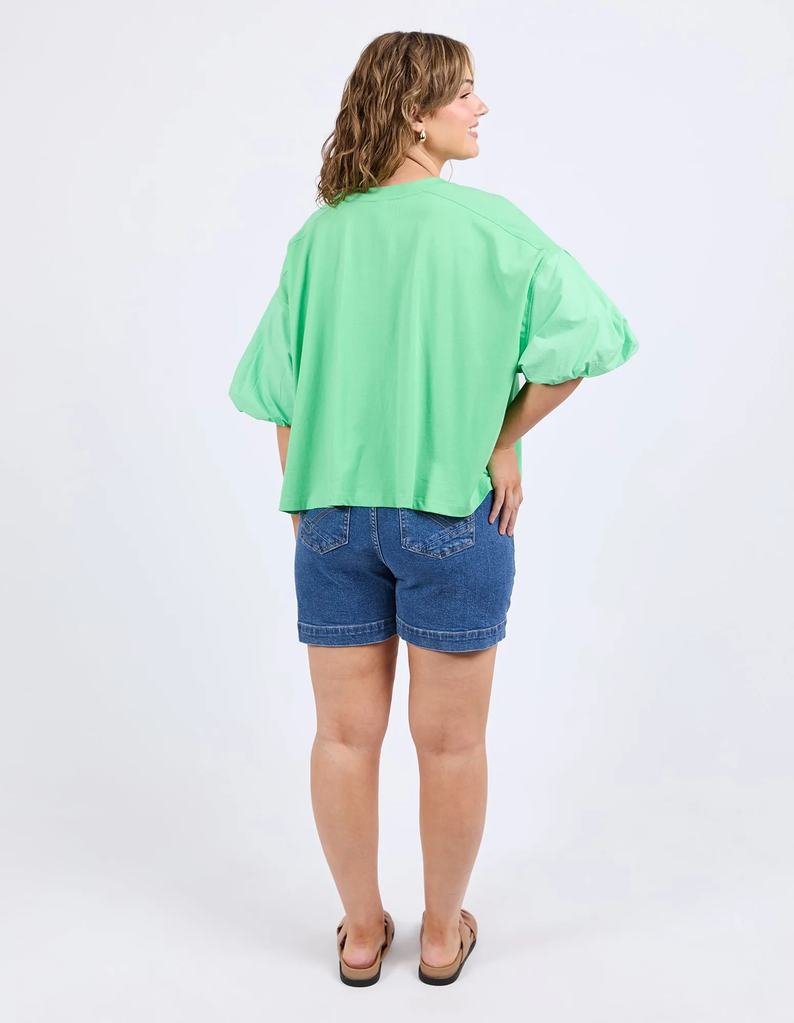 Anna Short Sleeve Top Spring Green sold by Elm Lifestyle product image thumbnail 3
