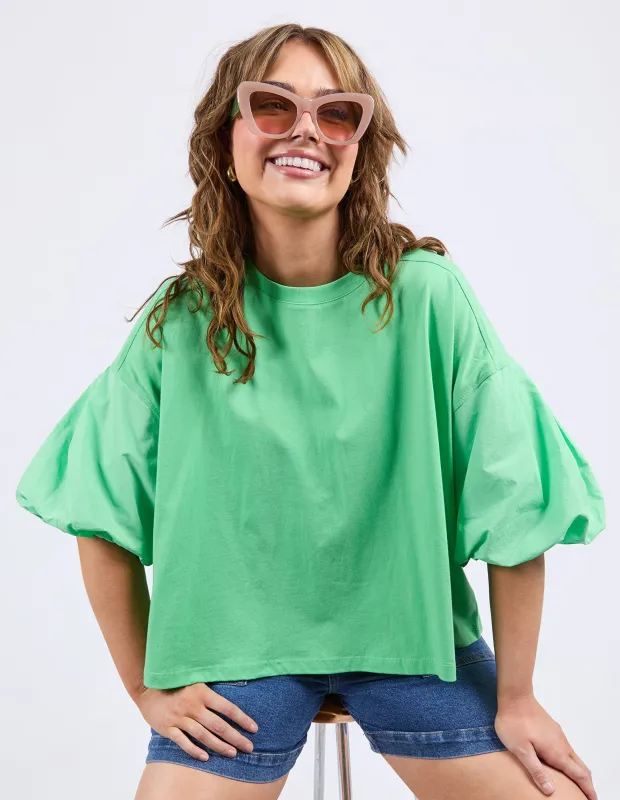 Anna Short Sleeve Top Spring Green sold by Elm Lifestyle