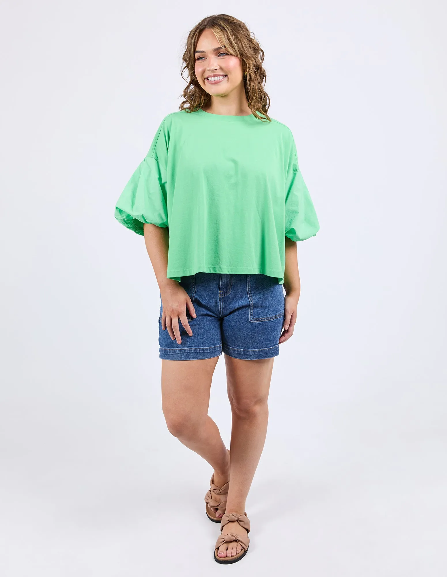 Anna Short Sleeve Top Spring Green sold by Elm Lifestyle product image thumbnail 2