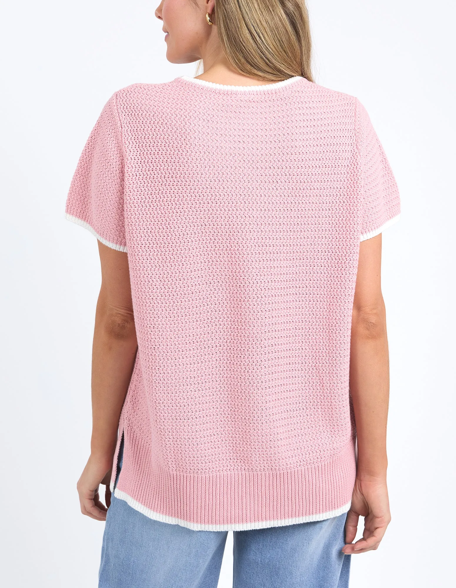 Camellia Short Sleeve Knit Pink Blush sold by Elm Lifestyle product image thumbnail 3