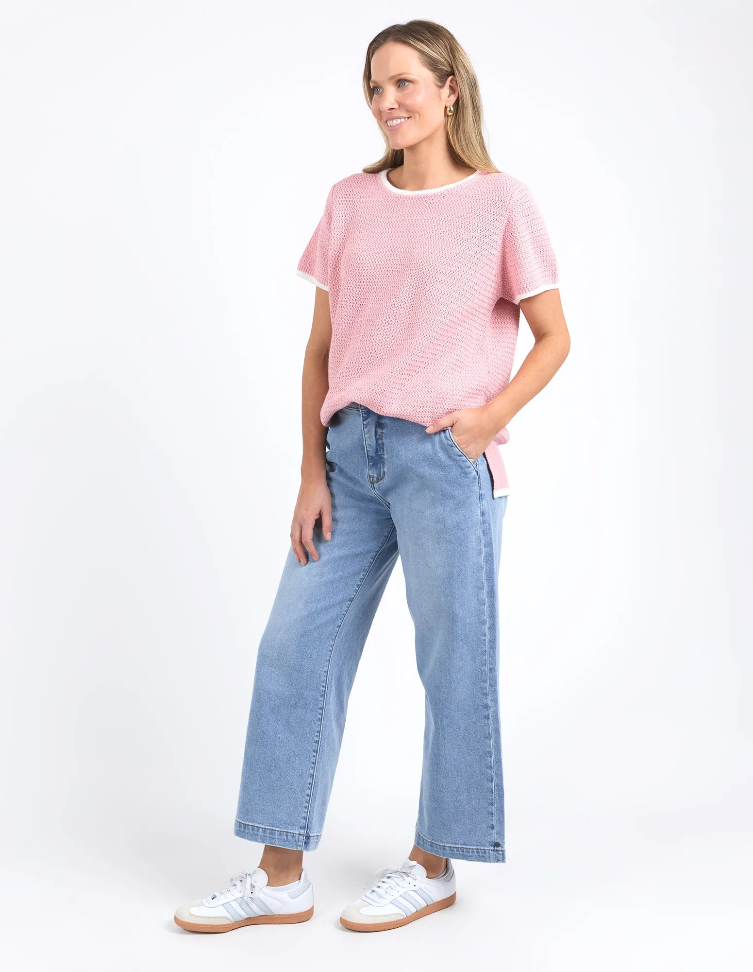 Camellia Short Sleeve Knit Pink Blush sold by Elm Lifestyle product image thumbnail 4