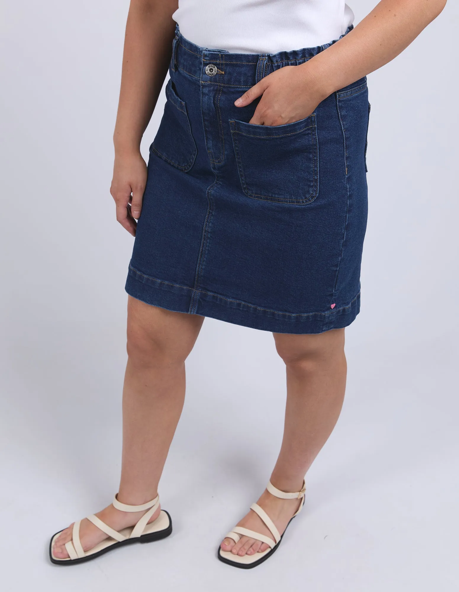 Lennox Denim Skirt Dark Blue Wash sold by Elm Lifestyle product image thumbnail 5