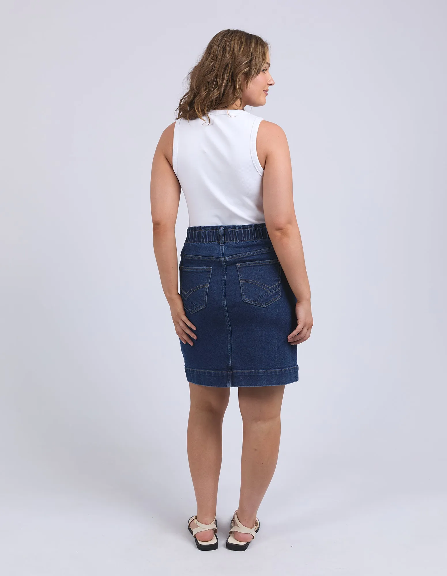 Lennox Denim Skirt Dark Blue Wash sold by Elm Lifestyle product image thumbnail 3