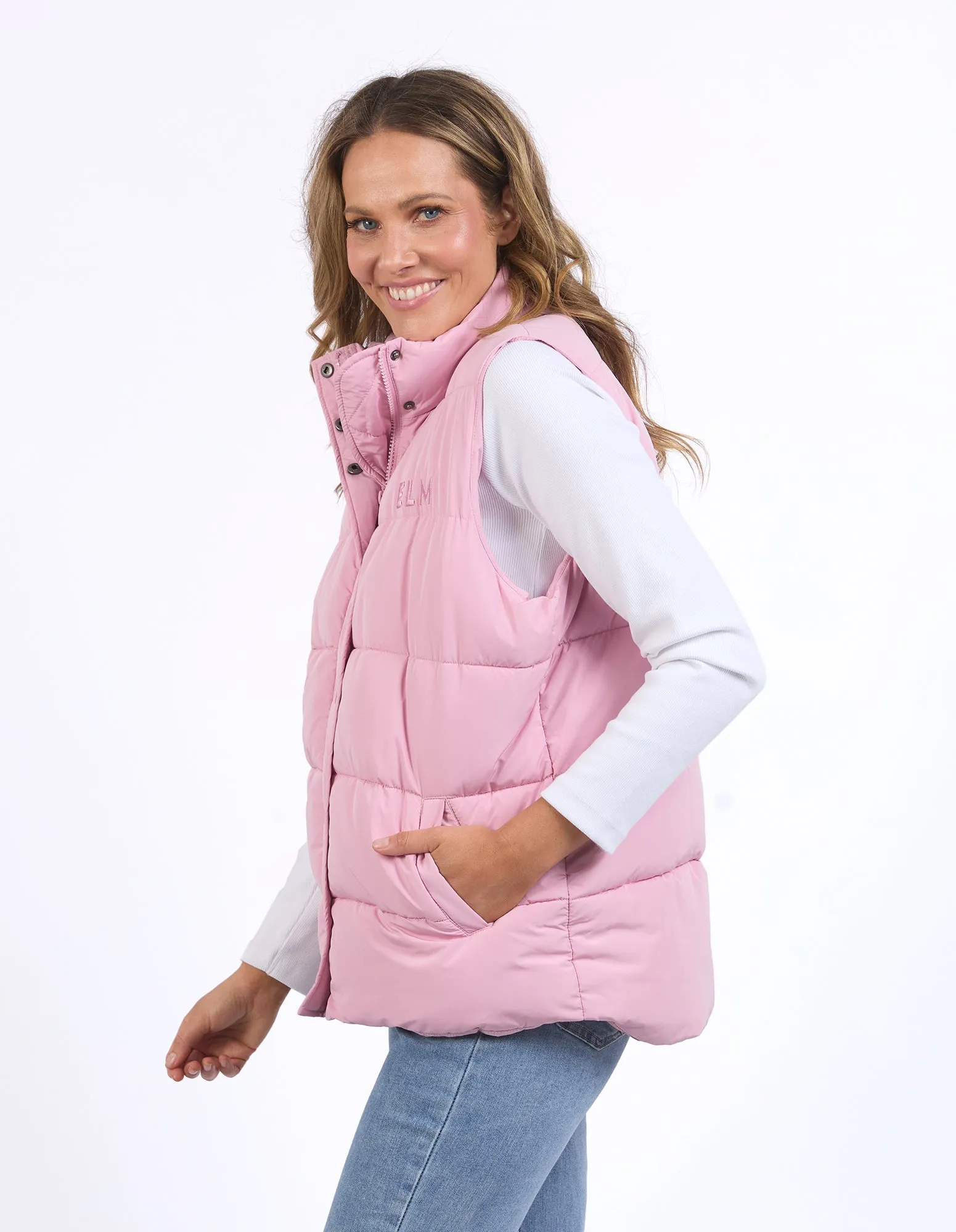 Core Puffer Vest Soft Pink sold by Elm Lifestyle product image thumbnail 4