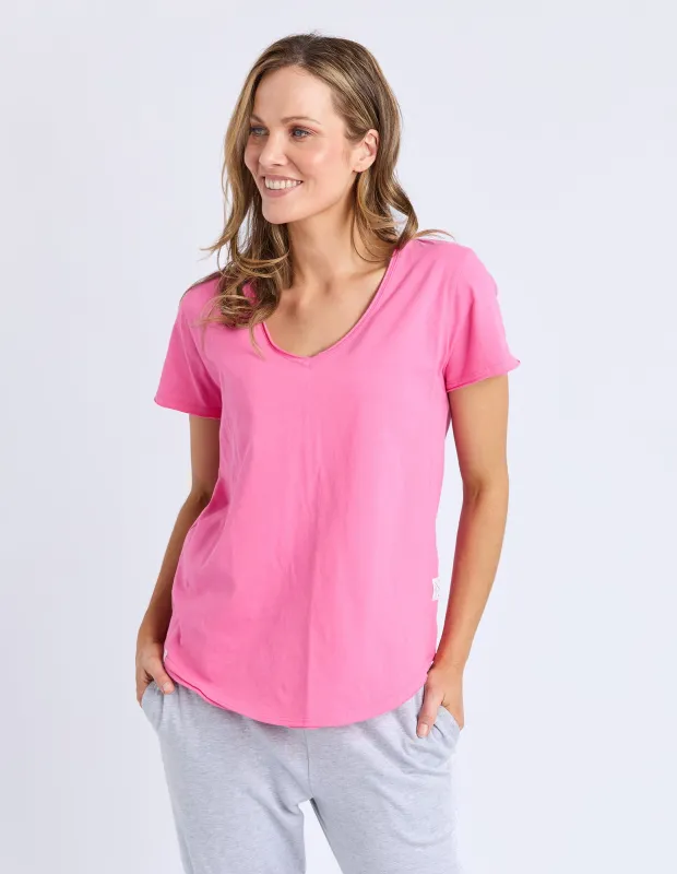 Pima Vee Tee Aurora Pink sold by Elm Lifestyle