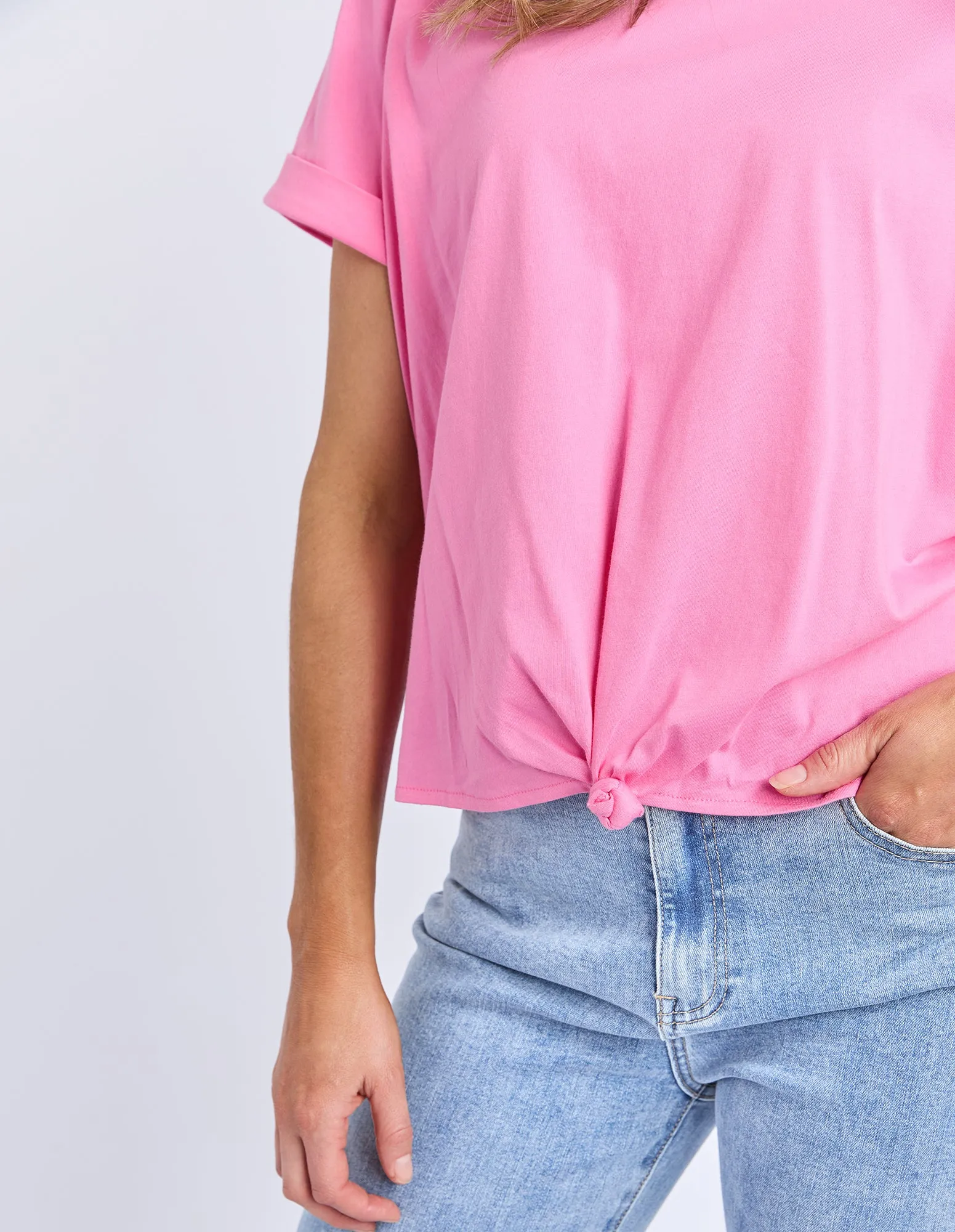 Knot Short Sleeve Tee Aurora Pink sold by Elm Lifestyle product image thumbnail 4