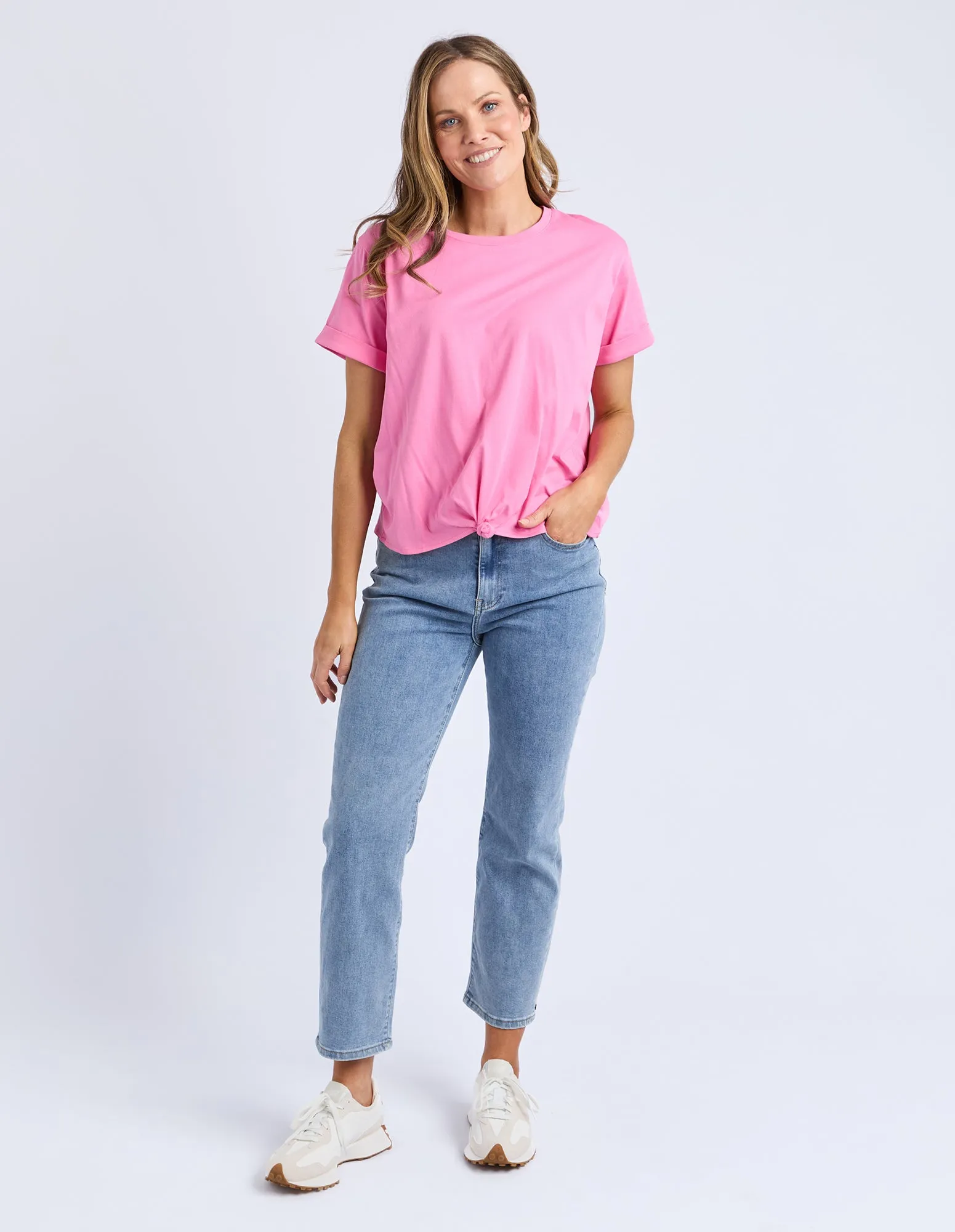 Knot Short Sleeve Tee Aurora Pink sold by Elm Lifestyle product image thumbnail 2