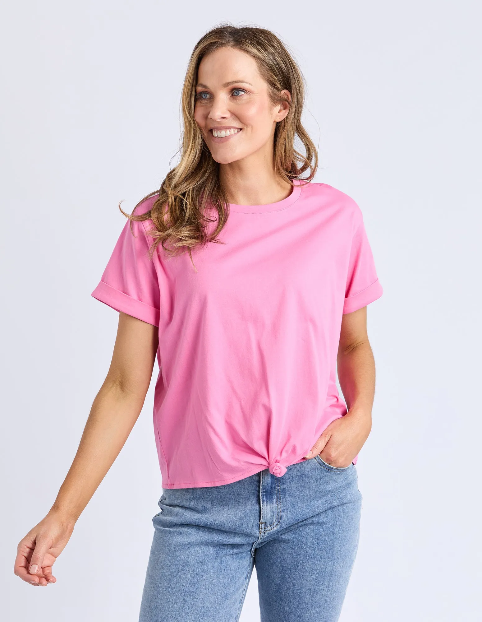 Knot Short Sleeve Tee Aurora Pink sold by Elm Lifestyle product image thumbnail 5