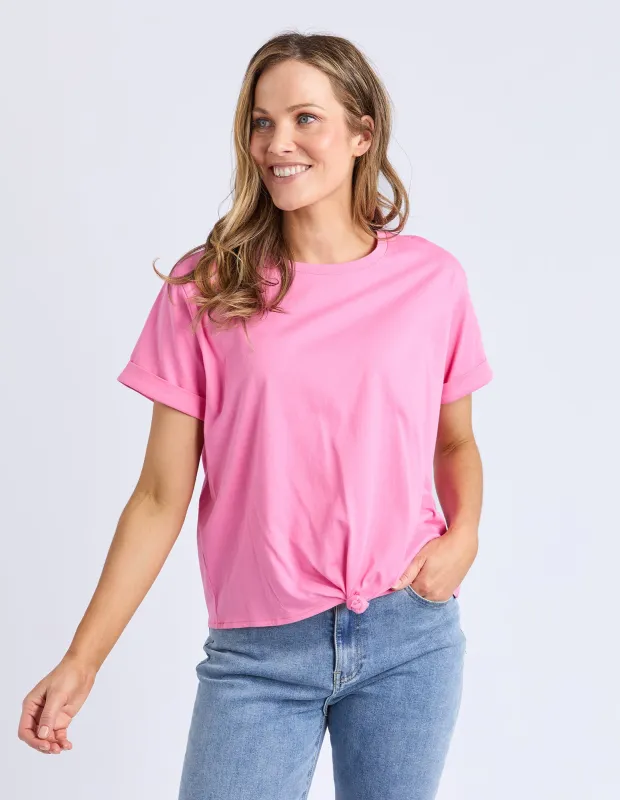 Knot Short Sleeve Tee Aurora Pink sold by Elm Lifestyle