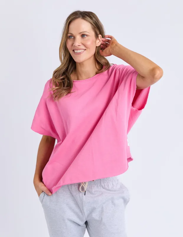 Gab Short Sleeve Sweat Aurora Pink sold by Elm Lifestyle