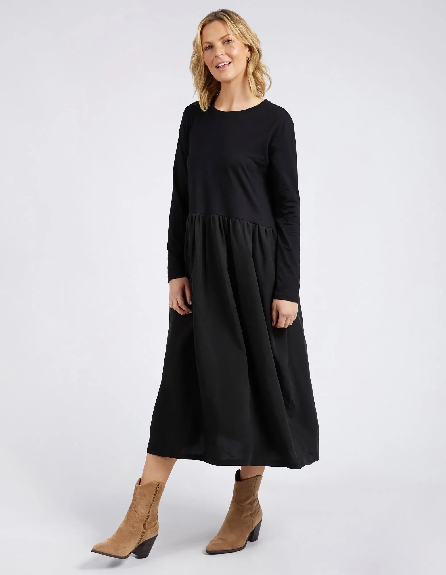 Parker Long Sleeve Dress Black sold by Elm Lifestyle product image thumbnail 4