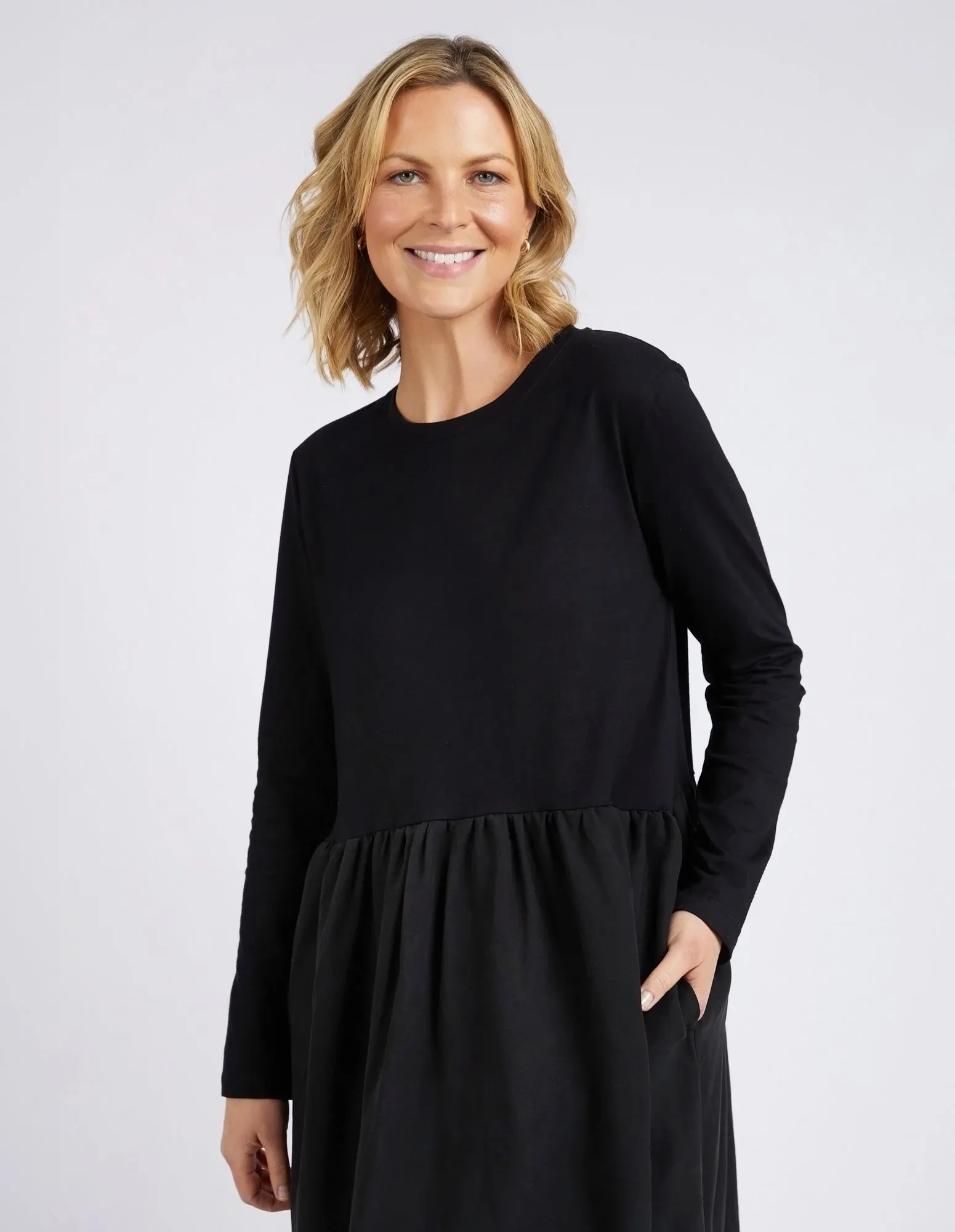 Parker Long Sleeve Dress Black sold by Elm Lifestyle product image thumbnail 2