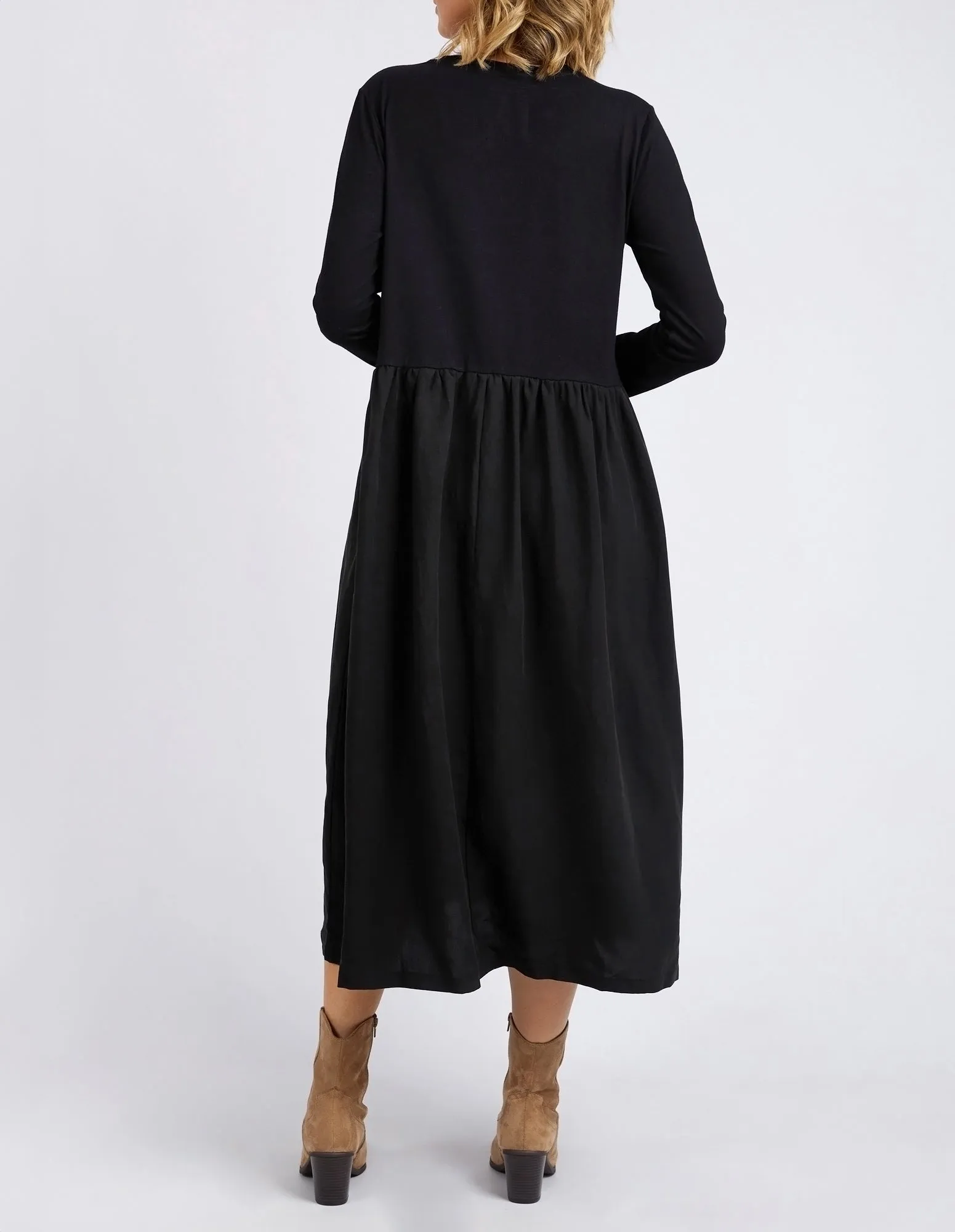 Parker Long Sleeve Dress Black sold by Elm Lifestyle product image thumbnail 3