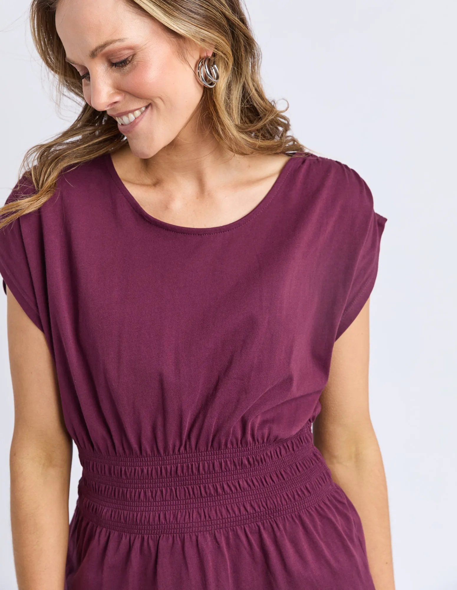 Nelle Tee Merlot sold by Elm Lifestyle product image thumbnail 5