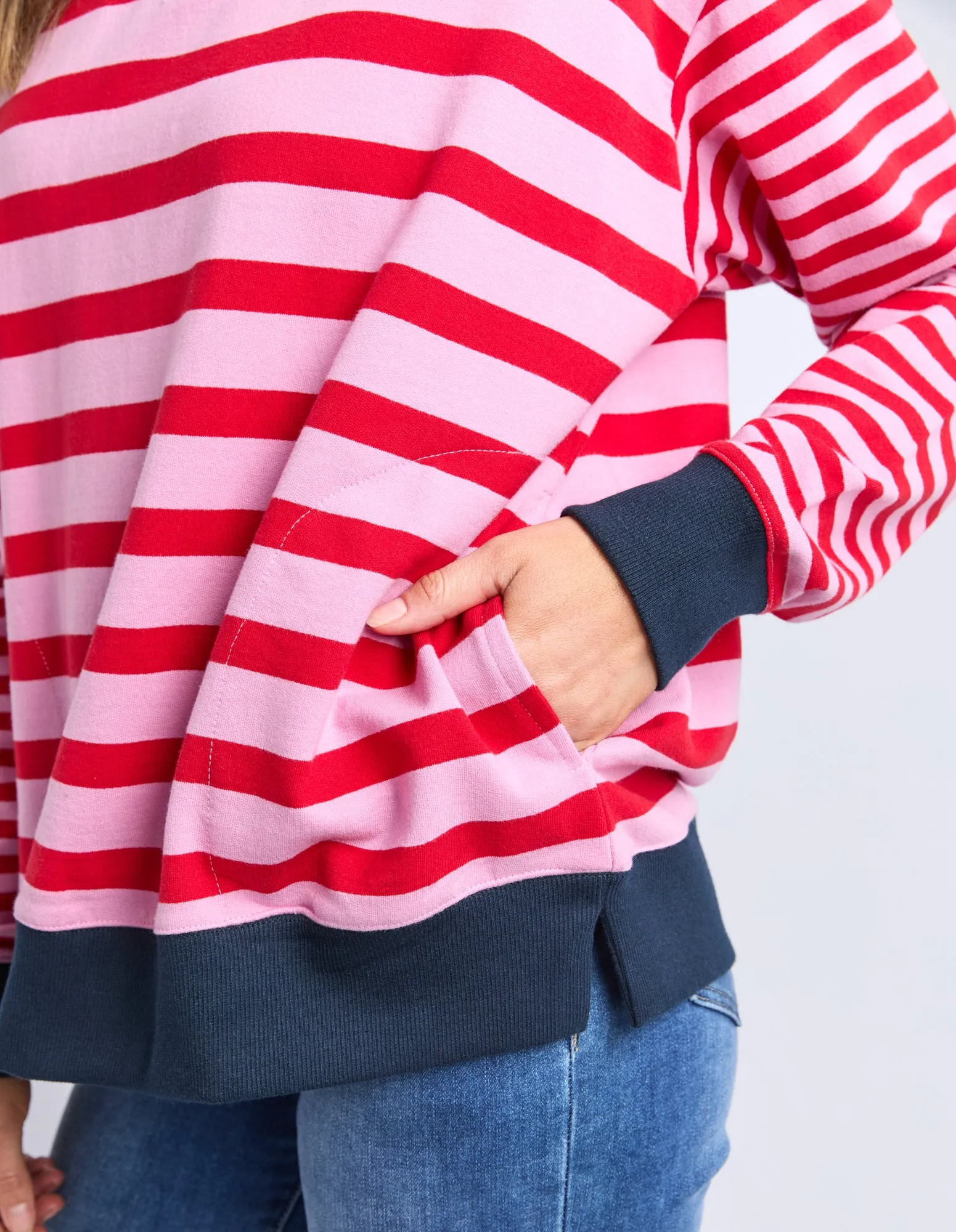 All Sorts Crew Pink & Red Stripe sold by Elm Lifestyle product image thumbnail 5