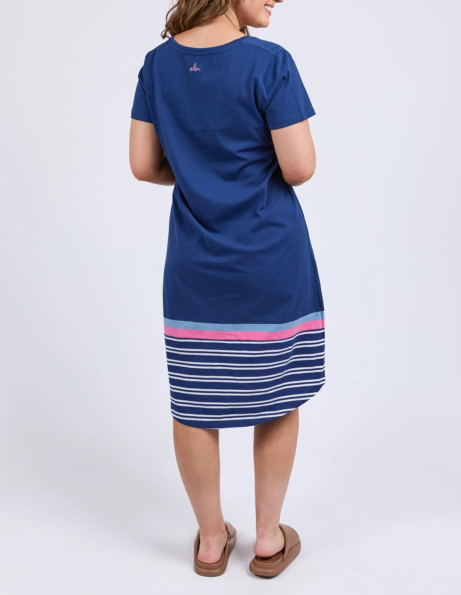 Sylvia Tee Dress Blue Depths sold by Elm Lifestyle product image thumbnail 4