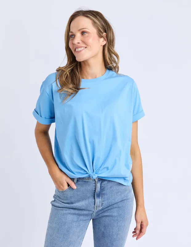 Knot Short Sleeve Tee Azure Blue sold by Elm Lifestyle