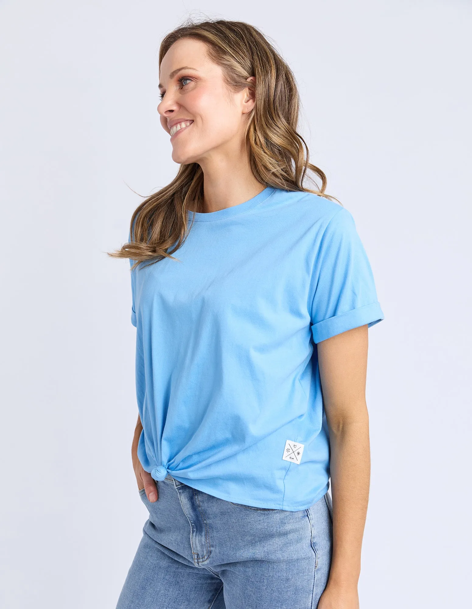 Knot Short Sleeve Tee Azure Blue sold by Elm Lifestyle product image thumbnail 2