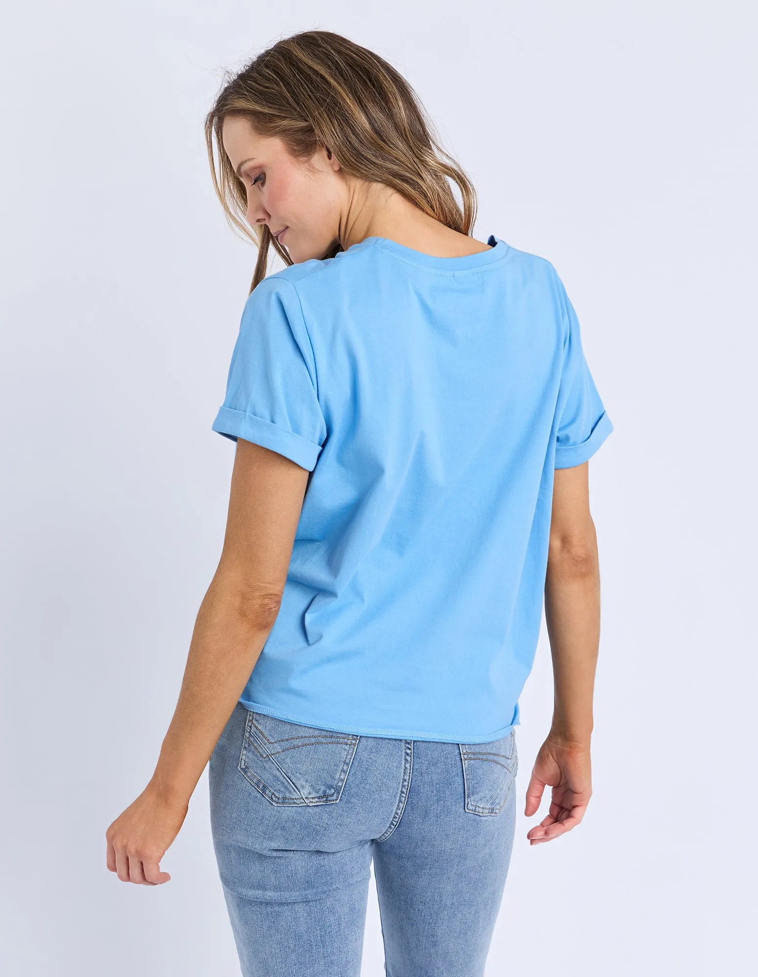 Knot Short Sleeve Tee Azure Blue sold by Elm Lifestyle product image thumbnail 3