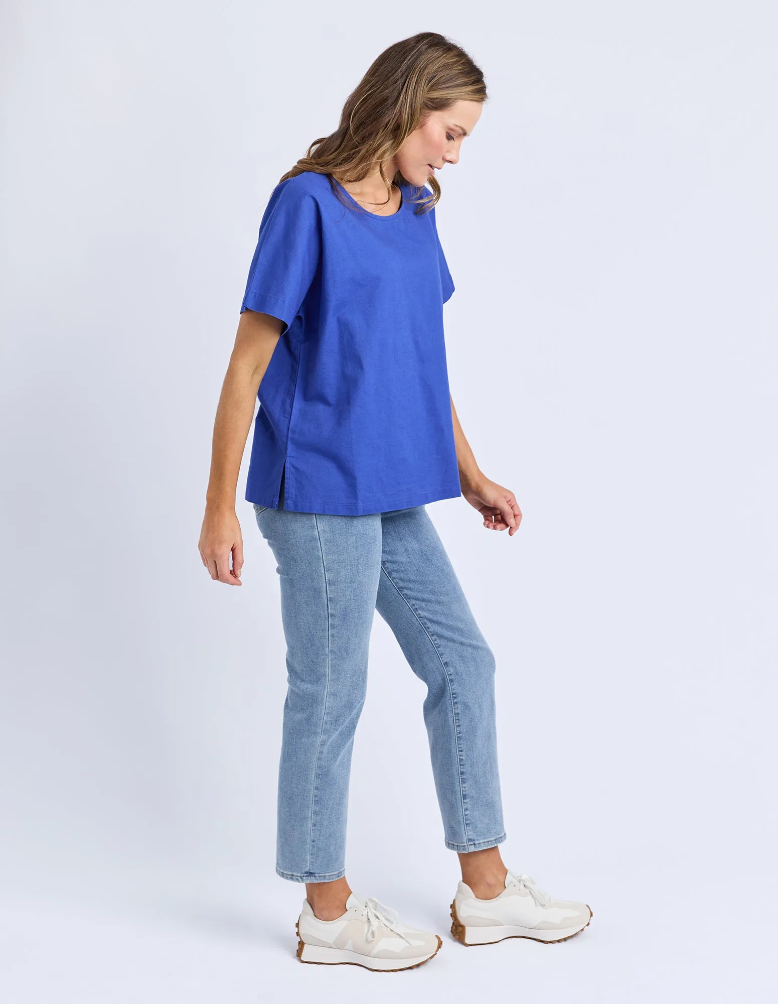 Curtis Woven S/S Tee Ocean Blue sold by Elm Lifestyle product image thumbnail 4