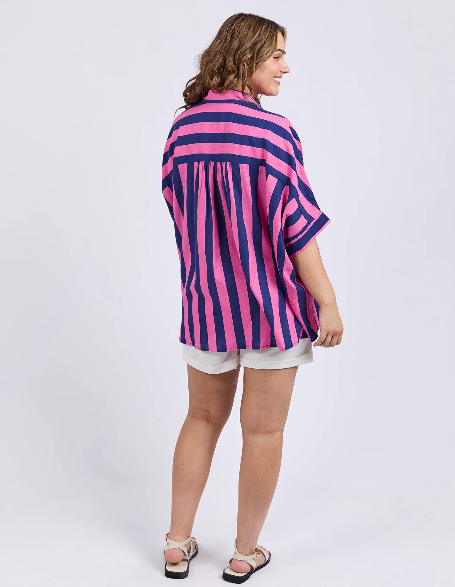 Palermo Stripe Shirt Printed Str Blu/ Pnk sold by Elm Lifestyle product image thumbnail 4