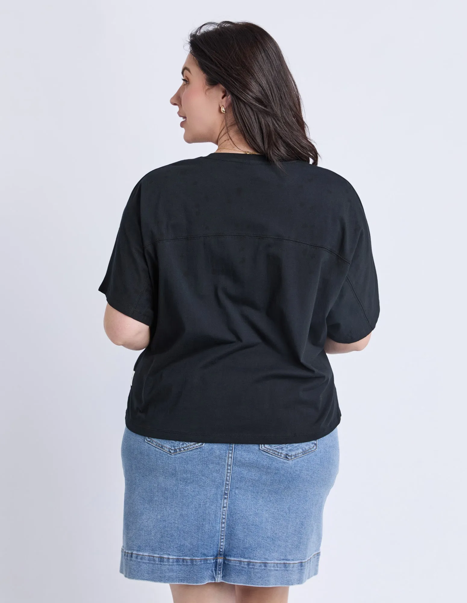 Luna Tee Black sold by Elm Lifestyle product image thumbnail 3