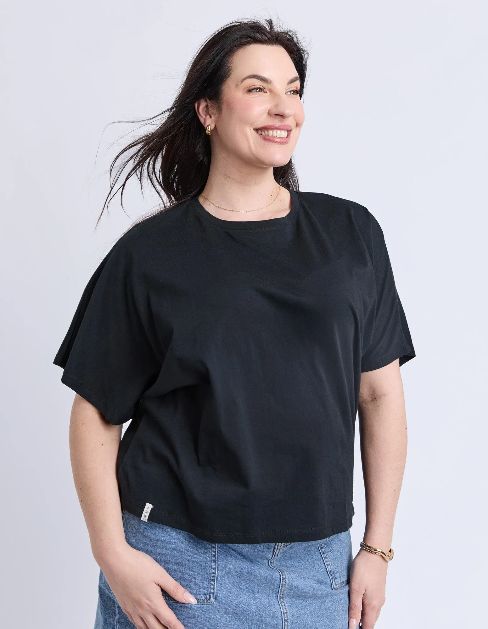 Luna Tee Black sold by Elm Lifestyle product image thumbnail 4