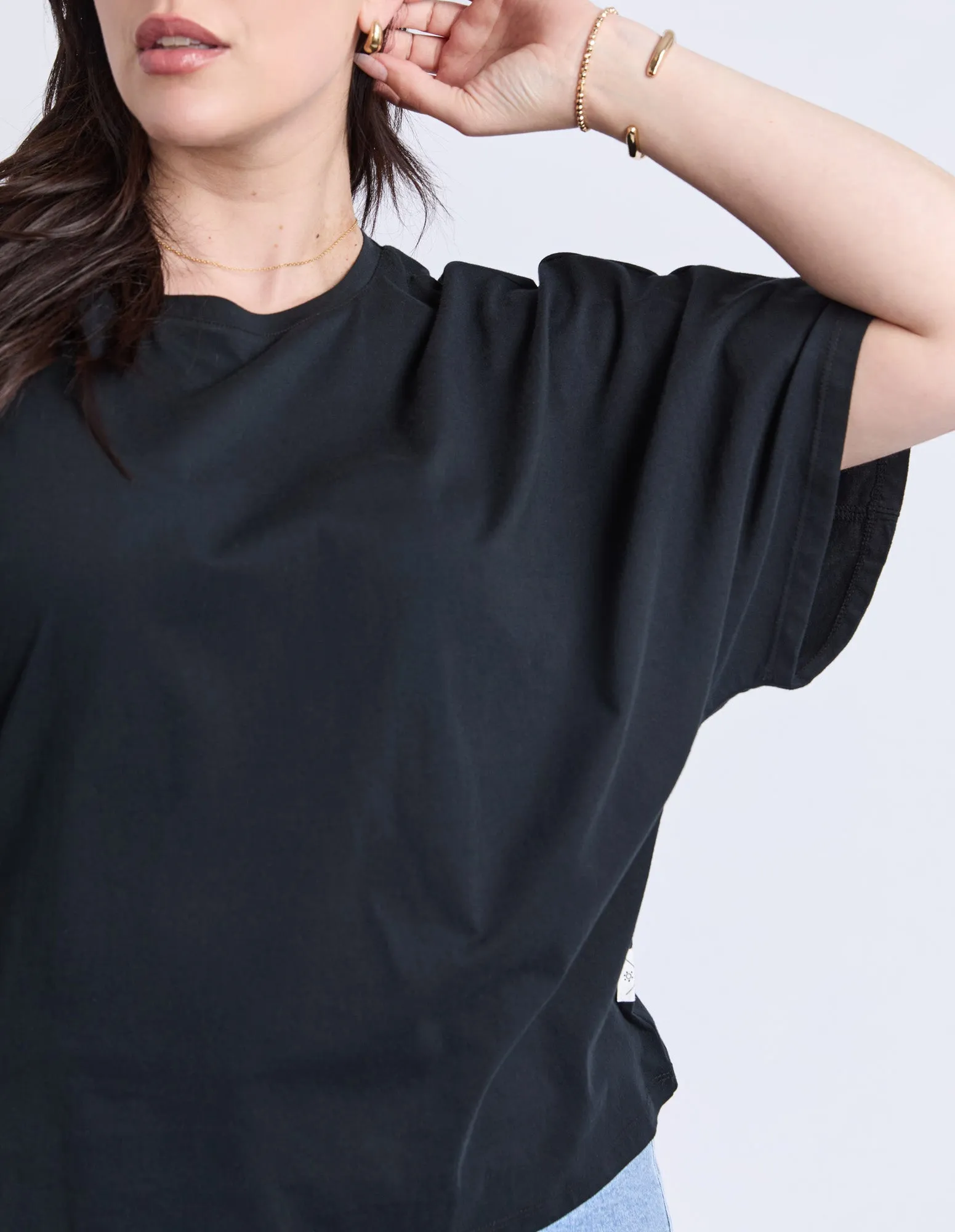 Luna Tee Black sold by Elm Lifestyle product image thumbnail 5