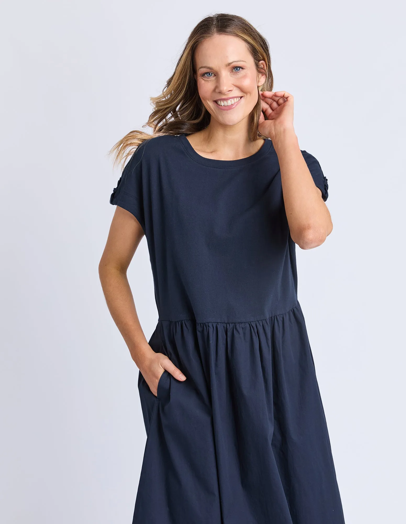 Flo Dress Navy sold by Elm Lifestyle