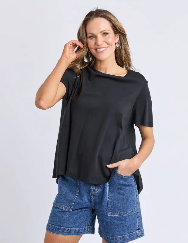 Daisy Tee Black sold by Elm Lifestyle