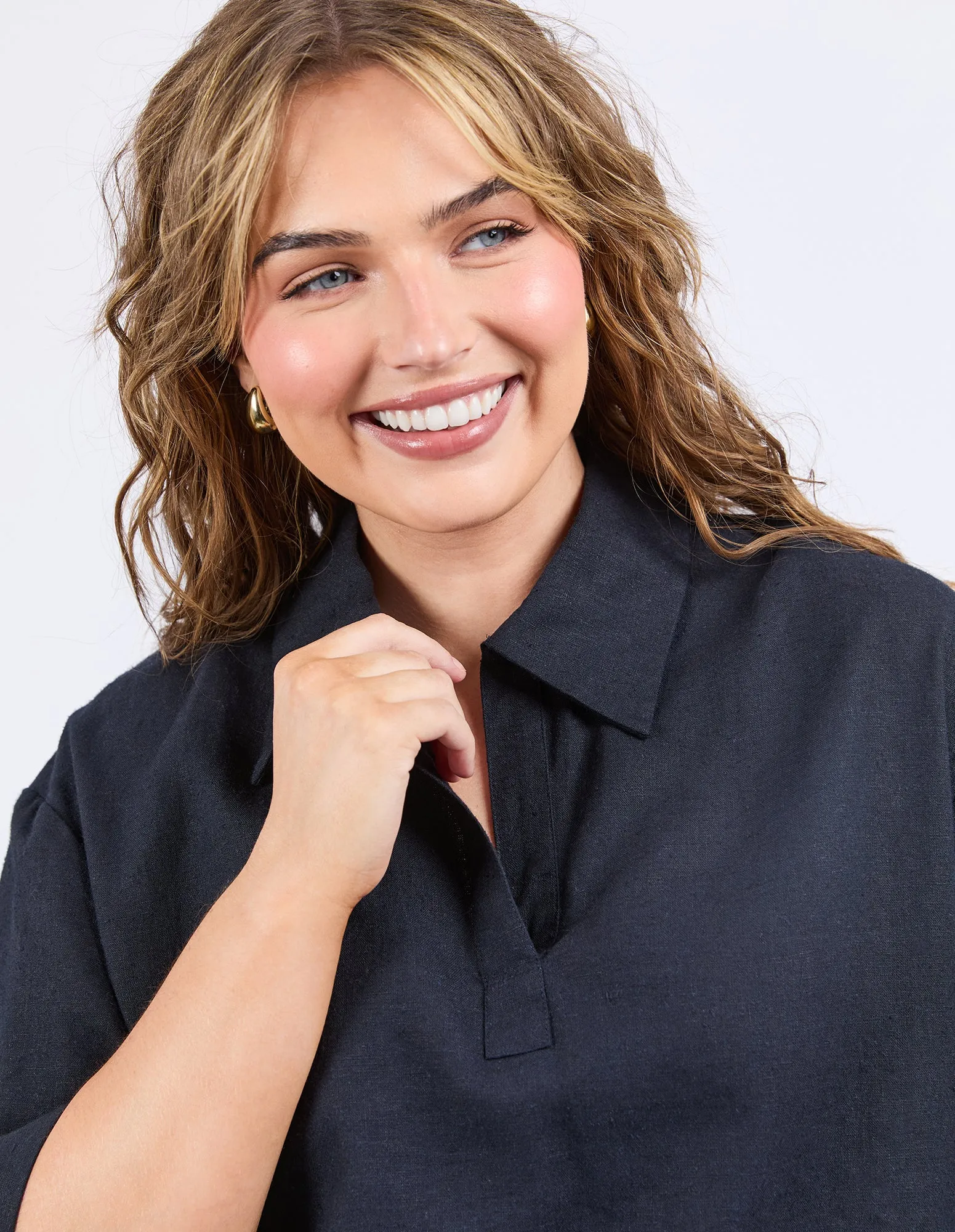 Jamila Shirt Dark Sapphire sold by Elm Lifestyle product image thumbnail 5