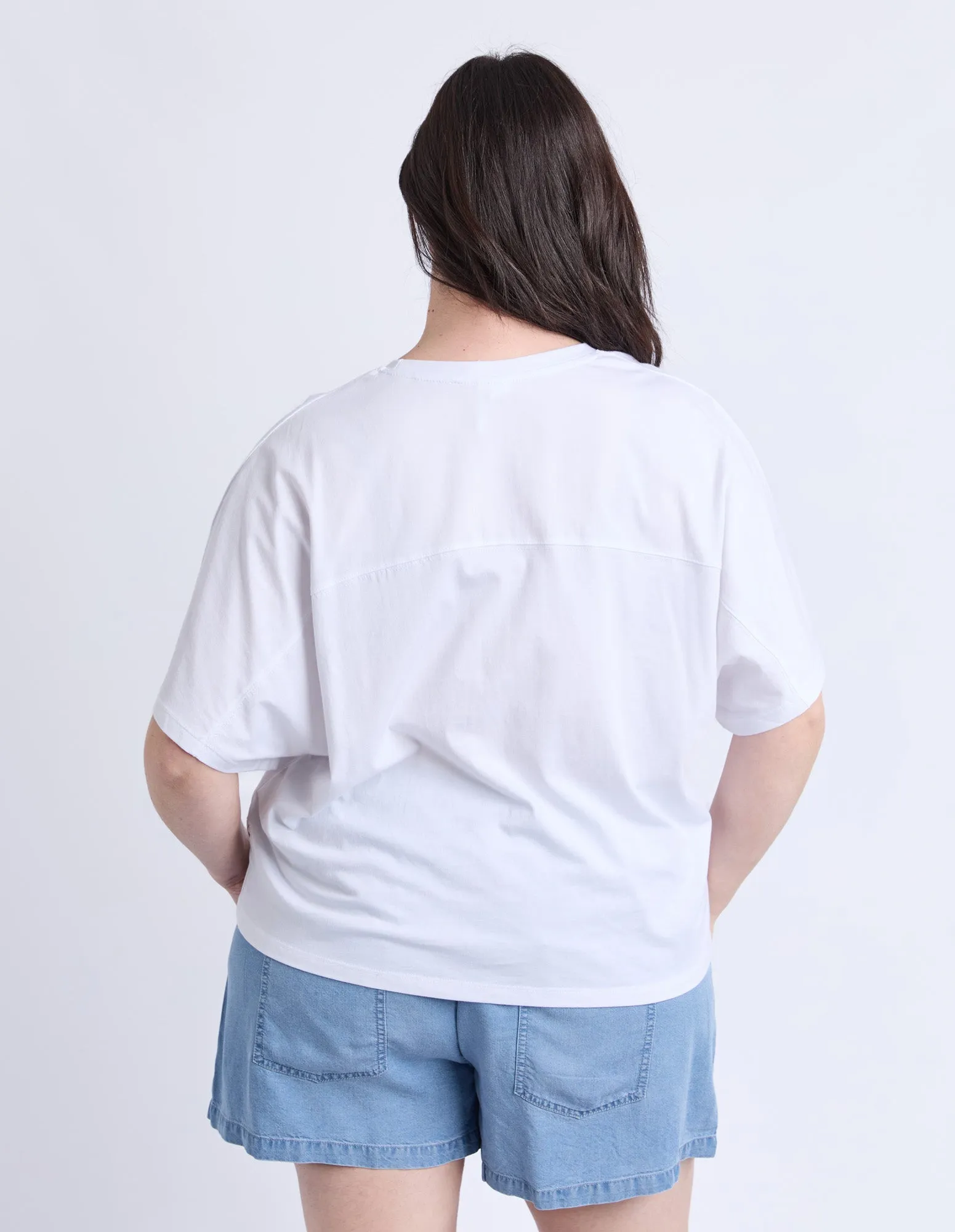 Luna Ss Tee White sold by Elm Lifestyle product image thumbnail 3
