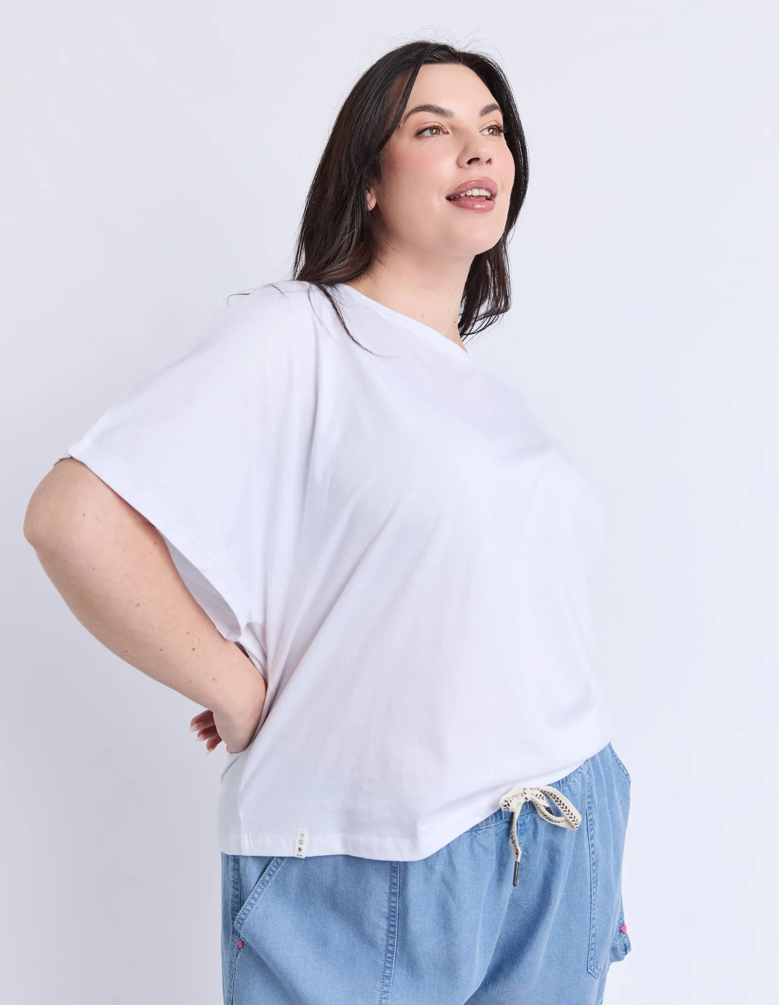 Luna Ss Tee White sold by Elm Lifestyle product image thumbnail 4