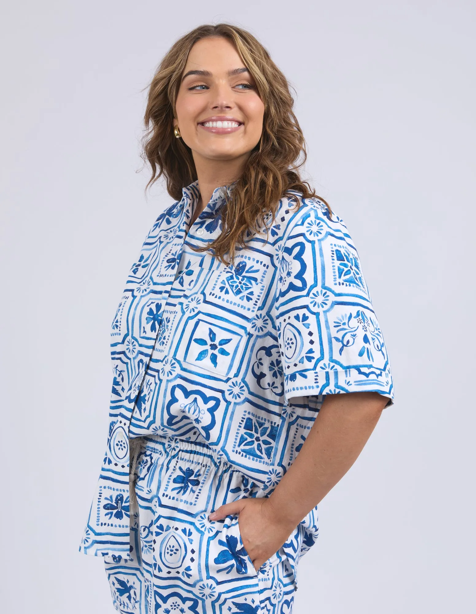 Dolce Tile Shirt Ocean Tile Print sold by Elm Lifestyle product image thumbnail 5